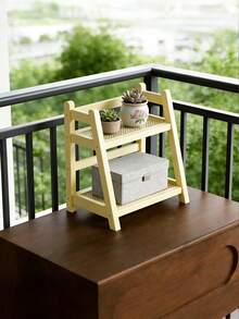 1pc Multi Layer Ins Mug Holder Organizer Desktop Storage Rack Multicolor For Dorm Kitchen Office Home All Season Home Organization Storage Solution Desk Accessories Space Saving Easy Assembly - milky white - View 4