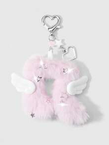 ROMWE Kawaii 1. Móc khóa đa năng mới, sáng tạo, ngọt ngào và dễ thương, tinh tế, cao cấp, màu trắng ngọc trai giả, hình ngôi sao, nơ, hoa dâu tây, đá quý sáng lấp lánh, hình chữ thập, mũi tên xuyên tim, cánh acrylic, chấm bi, dây đeo cổ tay, ngôi sao hai mặt màu hồng, nốt nhạc nhung, mặt dây chuyền DIY, phụ kiện móc khóa, mặt dây chuyền túi xách, thích hợp cho chị em gái, bạn gái, bạn bè, các cặp đôi đeo hàng ngày, quà tặng ngày lễ. - Màu hồng -1 - Xem 17