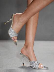 CUCCOO SZL Women Gladiator Sandals - Silver - View 1