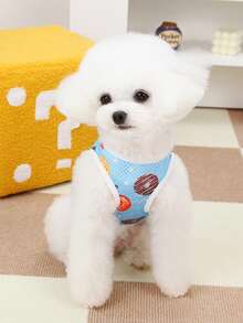 PETSIN Pet Spring New Dog Clothes Animal Supplies Pet Clothing Dog Tank Top Cat T-Shirt Teddy Outfits Small Animal Attire Casual Cool Tank Top Dog Clothes Cat Clothes Two-Season Spring & Summer New Tank Top - Multicolor - View 8