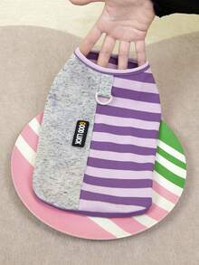 PETSIN 宠物春季新款狗狗服装 动物用品 宠物服装 狗狗背心 猫咪T恤 泰迪熊套装 小型动物服装 休闲酷炫背心 狗狗服装 猫咪服装 春夏两季新款背心 - 彩色 - 查看 5