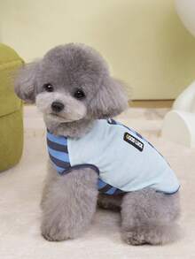 PETSIN 宠物春季新款狗狗服装 动物用品 宠物服装 狗狗背心 猫咪T恤 泰迪熊套装 小型动物服装 休闲酷炫背心 狗狗服装 猫咪服装 春夏两季新款背心 - 彩色 - 查看 9