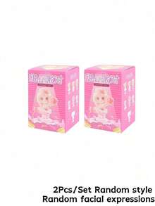 POKOJA LAND 盲盒收藏手办礼品，可爱装饰，粉彩可爱动漫女孩角色盲盒，ABS收藏手办套装（6个常规款+1个隐藏款），桌面装饰摆件，送给朋友、家人和动漫爱好者的完美生日圣诞礼物 - 潮玩盲盒 - 查看 10