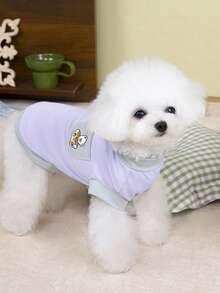 PETSIN Pet Clothing, Dog Clothing, Cat Hoodie, Casual Vest, Spring And Summer New Item, Small Animal Printed Vest, Cool Casual Wear, Cartoon Hoodie - Multicolor - View 9