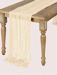 1 bộ khăn trải bàn và khăn ăn bằng vải màn kích thước 35 * 71/118/157 inch, khăn trải bàn bằng vải màn kiểu Bohemia, khăn trải bàn trong suốt kiểu đồng quê, khăn trải bàn phong cách Bohemian phù hợp để trang trí cổng cưới, cổng vườn, tiệc cưới, hoàn hảo cho đám cưới, lễ hội, ngày lễ, tiệc sinh nhật, trang trí, trang trí nhà cửa (Nhiều màu sắc có sẵn) Quà tặng Giáng sinh - Màu be - Xem 13