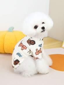 PETSIN 宠物春季新款狗狗服装 动物用品 宠物服装 狗狗背心 猫咪T恤 泰迪熊套装 小型动物服装 休闲酷炫背心 狗狗服装 猫咪服装 春夏两季新款背心 - 彩色 - 查看 11