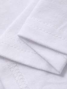 DAZY 男童奶牛印花圆领宽松休闲短袖T恤 - 白色 - 查看 8