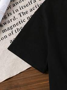 女童时尚四叶草蝴蝶结和数字67印花短袖T恤，适合圣帕特里克节、春夏穿着 - 彩色 - 查看 5