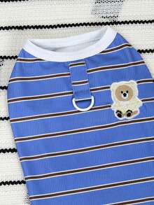 PETSIN Pet Spring New Dog Clothes Animal Supplies Pet Clothing Dog Tank Top Cat T-Shirt Teddy Outfits Small Animal Attire Casual Cool Tank Top Dog Clothes Cat Clothes Two-Season Spring & Summer New Tank Top - Multicolor - View 5