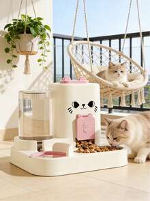 PETSIN Cat Water Dispenser, Cat Food Automatic Feeder, All-In-One Machine, Cat Water Dispenser, Flowing Circulation, Pet Water Dispenser, Household Outdoor Universal Model - 2.6L - View 15