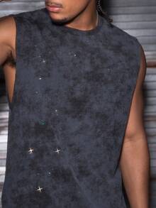 AXEPEAK Men's Casual Loose Fit Sleeveless Round Neck Tank Top, Summer Muscle Tee For Men Sleeveless Tees Mens Sleeveless Top - Multicolor - View 2