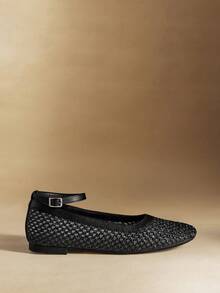 Rosivie Women Shoes Spring Summer Round Head Flat Bottom Black Ankle Strap Braided Comfortable And Breathable Women's Flat Bottom Single Shoes Holiday Style Wear Bohemian Style Western Style Music Festival Wear Party Wear Flat Bottom Women's Shoes - Black - View 2