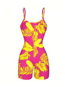 BamGleam Women's Casual All-Over Floral Print Jumpsuit - Multicolor - View 2