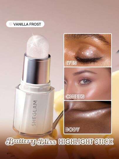 SHEGLAM Buttery Bling 提亮棒-Vanilla Frost 品牌 美容 化妝 化妝品 適合女性與女孩 完美搭配冬季春季 Y2K 時尚 流行 生日禮物 假期 派對準備就緒 最佳顏色