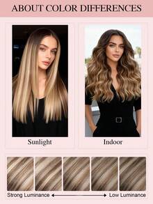 9AM HAIR Butterfly Weft Hair Extensions Human Hair Glueless OVO Pu Hole Genius Hand Tied Invisible DIY Double Weft Hair Extensions Straight 1pc 16 Inches - S2/6/18K - View 14