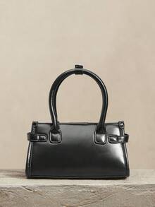 SHECARRY 女士手提包，精致通勤单肩包，小巧百搭的手提包。 - 黑色 - 查看 5