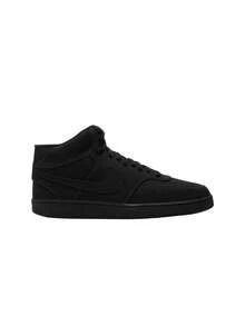 Nike Court Vision Mid Men's Shoes Black CU6620001 - 黑色 - 查看 1