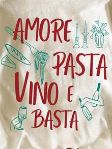 SHEIN Áo thun ngắn tay in chữ phong cách thường ngày dành cho nữ, thích hợp cho mùa hè. - Màu be - Xem 5