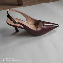 CUCCOO BIZCHIC 女士优雅尖头高跟鞋，通勤必备 - 棗紅色 - 查看 11