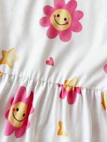 SHEIN Playful Pals Set de 3 vestidos sin mangas de colores alegres para niñas bebés, para uso en verano y al aire libre - Multicolor - Ver 8