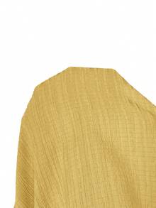 SHEIN EZwear 2pcs Women's Chiffon Casual Vacation Beach Outfit - Vest & Pants Set, Spring/Summer Two Piece Vacation Set Women Summer Two Piece Sets Beach 2 Piece Set Yellow Two Piece Sets Linen Two Piece Set - Yellow - View 7