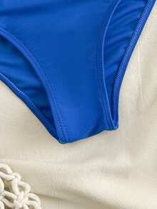 Travachic KIDS Tween Girl Palm Tree Print Casual Swimsuit Set, Summer - Multicolor - View 3