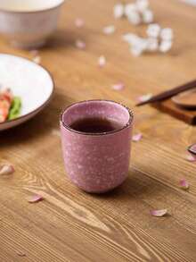 1pc Cherry Designed Ceramic Tea Set, Including Water Cup, Teapot, And Tea Set, Japanese Ceramic Kung Fu Tea Set, Tea Cup Single Household Ceramic Cup, Master Cup Water Cup Tea Cup, Suitable For Leisure And Health, Perfect Tea Gift - Multicolor - View 11