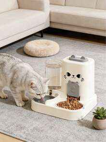 PETSIN Cat Water Dispenser, Cat Food Automatic Feeder, All-In-One Machine, Cat Water Dispenser, Flowing Circulation, Pet Water Dispenser, Household Outdoor Universal Model - 2.6L - View 14