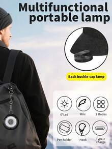1PC USB Rechargeable Portable Light, Bag Light, Camping Light, Night Light, Cap Light, Car Repair Light, Keychain Light, LED Pet Light, Dog Anti-Lost Night Light - multicolor - View 6