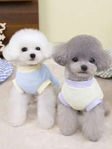 PETSIN Pet Clothing, Dog Clothing, Cat Hoodie, Casual Vest, Spring And Summer New Item, Small Animal Printed Vest, Cool Casual Wear, Cartoon Hoodie - Multicolor - View 11