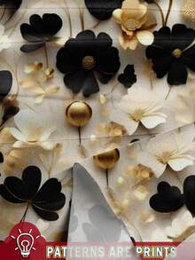 SHEIN LUNE 女士休闲复古印花衬衫，适合夏季、约会、办公和户外活动穿着，时尚百搭。 - 彩色 - 查看 5