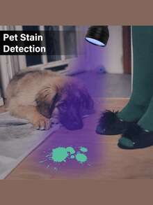 Ultraviolet Blacklight Flashlight, High Power LED Handheld UV Flashlight, Upgraded High Brightness Blacklight Detector, Can Be Used To Detect Dog Urine, Scorpions And Bed Bugs - violet light - View 3