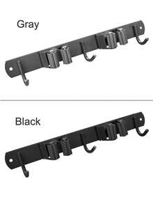 Giá treo chổi và cây lau nhà gắn tường, giá đựng chổi, móc treo cây lau nhà bằng thép không gỉ, giá đựng dụng cụ làm vườn, giá đựng đồ nhà bếp đa năng chịu lực cao, có thể tái sử dụng. Dễ lắp đặt, tiết kiệm không gian, phù hợp cho nhà ở, nhà bếp, vườn, phòng giặt và nhà để xe. - phong cách A - Xem 3