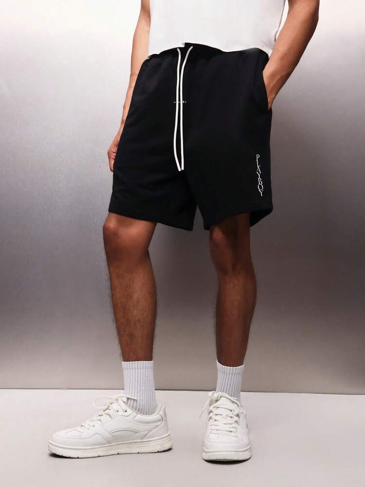 PLAYBOY X SUMWON Pantalones cortos de jersey con logotipo