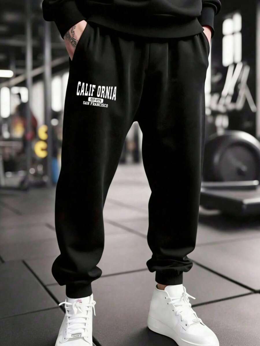 Hombre006 Pantalón Largo Moda Actual - Tela Resistente Transpirable Cómodo para Actividades Diarias Envío Local  México en Stock Versátil en Todas las Combinaciones - Negro - Ver 1