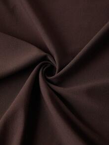 Ellevyn 2pcs/Set Women's Brown Versatile Knit Top + Long Mermaid Hem Skirt - Brown - View 11