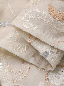 Holiday Easter Party Summer Vacation White Sequin Camisole Top For Women Boho - Apricot - View 3