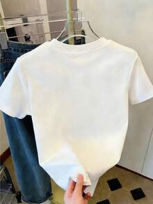 Resyla 女士休闲海洋生物印花短袖T恤，夏季 - 彩色 - 查看 2