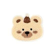 1pc Cute Bear Fringe Magic Tape | Invisible Side Hair Flyaway Tamer | Kawaii Girly Hair Gripper Pads - Multicolor - View 10