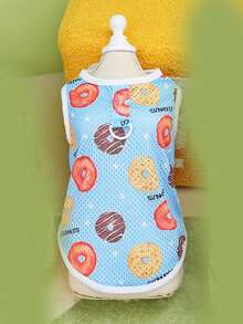 PETSIN Pet Spring New Dog Clothes Animal Supplies Pet Clothing Dog Tank Top Cat T-Shirt Teddy Outfits Small Animal Attire Casual Cool Tank Top Dog Clothes Cat Clothes Two-Season Spring & Summer New Tank Top - Multicolor - View 18