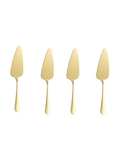 Bộ 4 xẻng xúc bánh bằng thép không gỉ cầm tay, kiểu dáng tối giản, dùng trong nhà bếp, quà Giáng sinh.