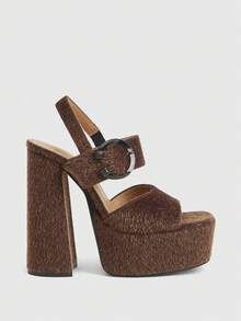 CUCCOO LuxiPop Women Pumps - Coffee Brown - View 1