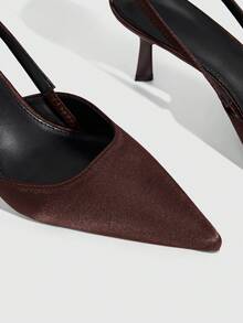 CUCCOO SZL Women's Pointed Toe Stiletto High Heel Shoes, Elegant Sexy Fashion Design, Suitable For Date, Afternoon Tea, Party, Evening, Daily Commute - Coffee Brown - View 5