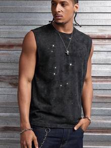 AXEPEAK Men's Casual Loose Fit Sleeveless Round Neck Tank Top, Summer Muscle Tee For Men Sleeveless Tees Mens Sleeveless Top - Multicolor - View 1