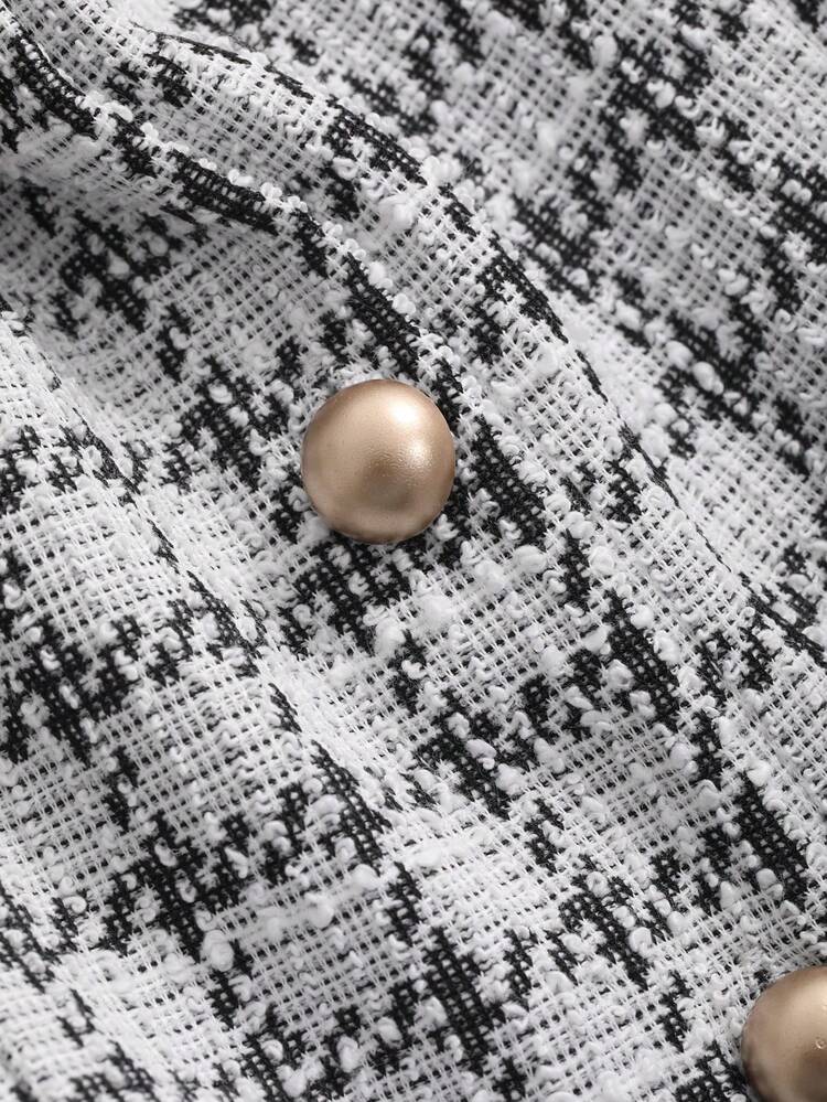 Women's Plaid Asymmetrical Hem Bandeau Top With Single Breasted Detail Sexy Women Tops Going Out Tops Tube Top