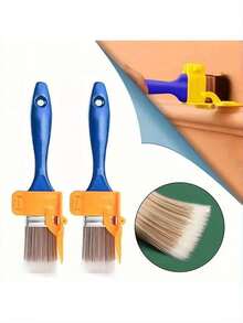手动边缘油漆刷工具，木柄非电动边角刷，适用于墙壁、天花板、装饰线条和狭窄空间。情人节礼物，送给DIY爱好者，家居装饰，油漆用品。 - 多色 - 查看 7