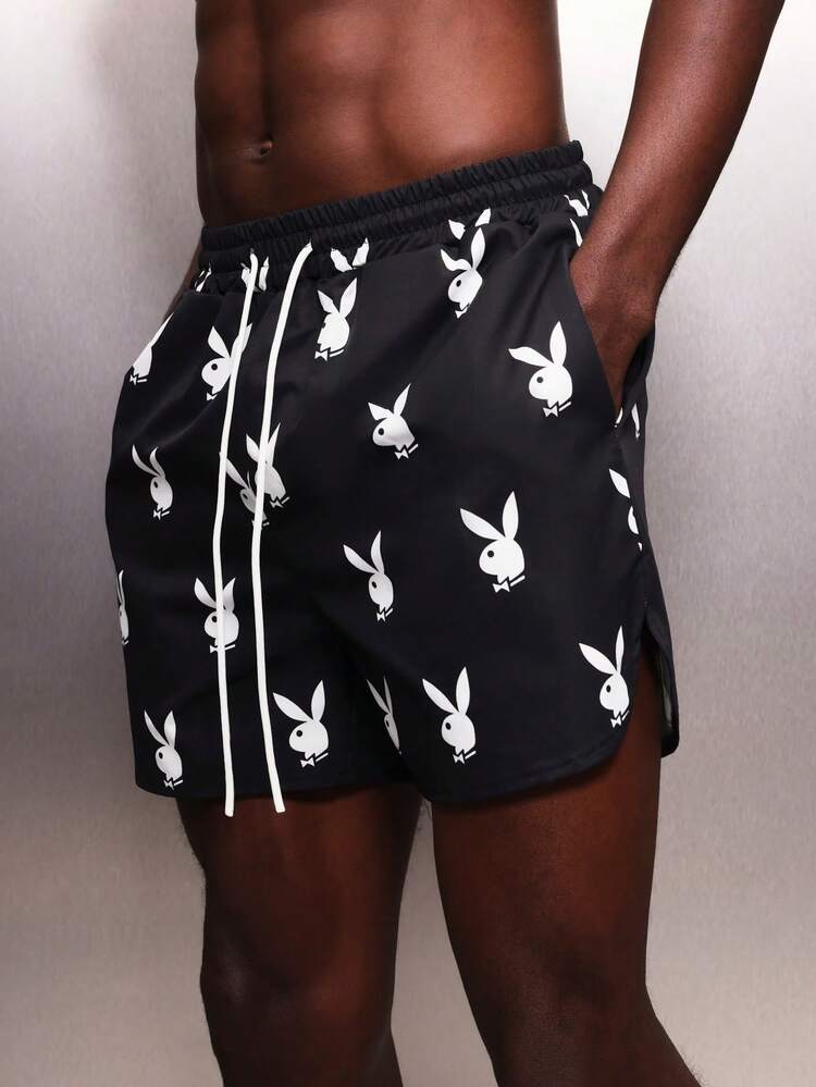 PLAYBOY X SUMWON Bunny Logo Swim Trunks