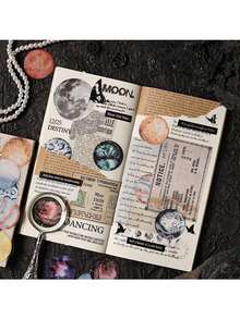 4张星空秘密星空月相贴纸套装 | 跨境防水PET材质手账贴纸 - 套裝 - 查看 9