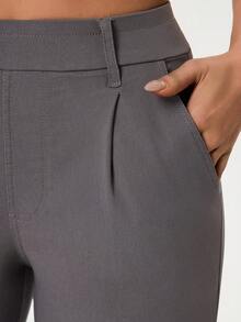 Flexra Quần skinny co giãn dáng thường ngày dành cho nữ, họa tiết đồng xu cổ điển. - Màu Xám nhạt - Xem 6