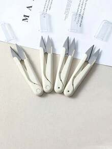 8pcs Multi-Purpose Compact Scissor, Portable Mini Simple Design Sewing Scissors, Household/Student Folding Cutting Tool - Multicolor - View 7